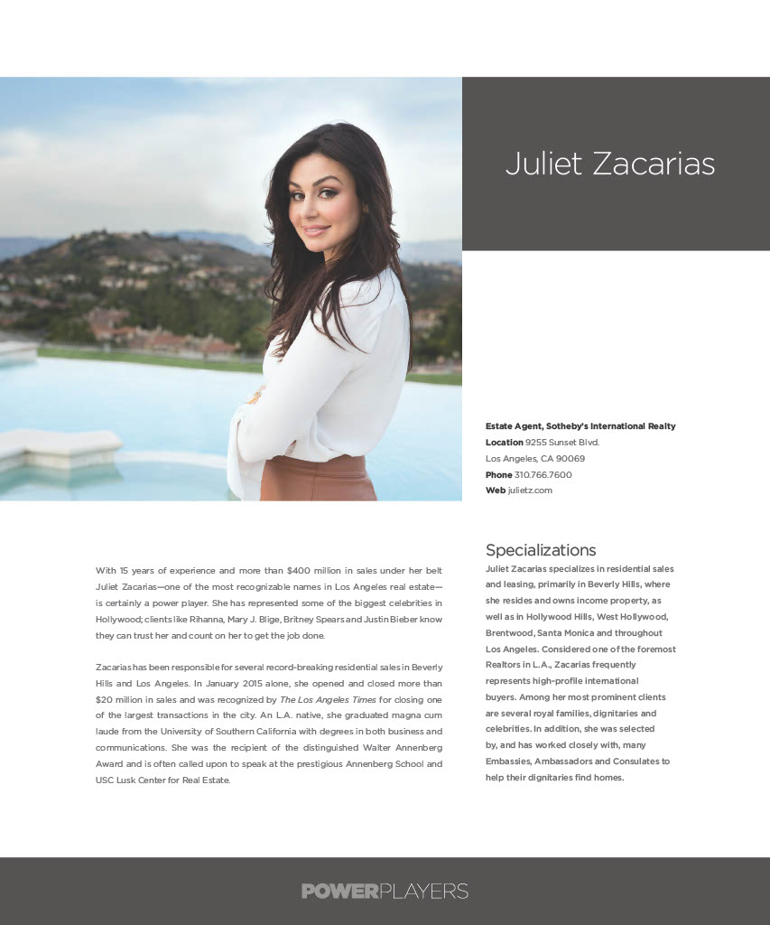 Featured in Angeleno Magazine's Dynamic Women Issue
